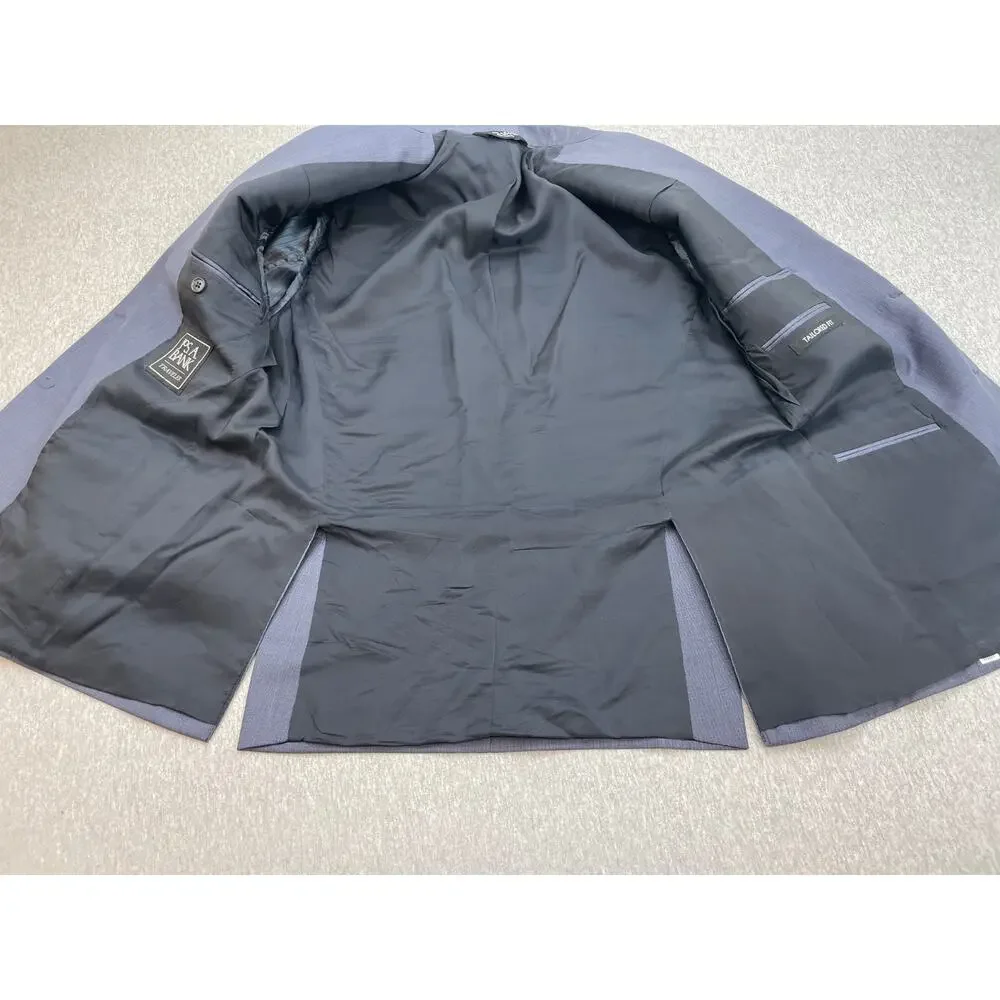 Jos A Bank Blazer Mens‎ 40S Blue 100% Wool 2-Button Traveler Lined Suit Jacket